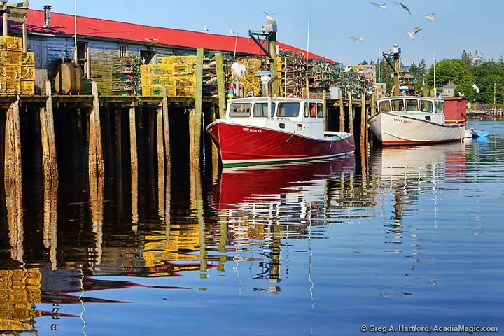 View this Maine lobster operation in Bass Harbor.