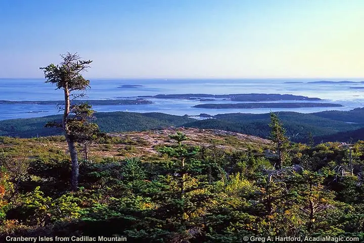 Cranberry Isles seen from Cadillac Mountain