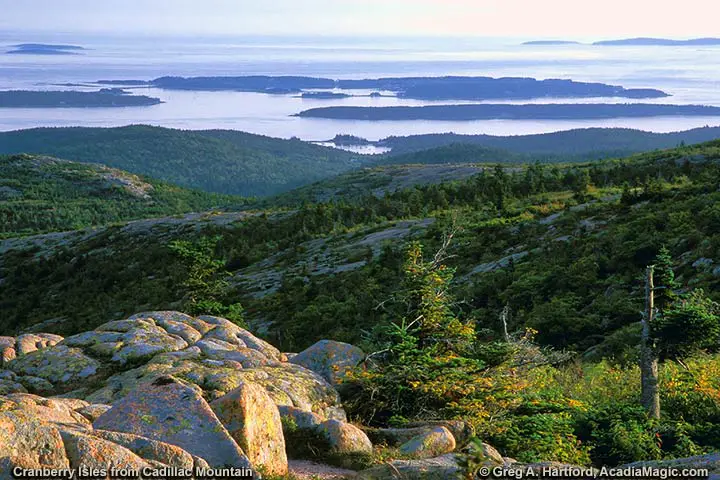 Cranberry Isles seen from Cadillac Mountain