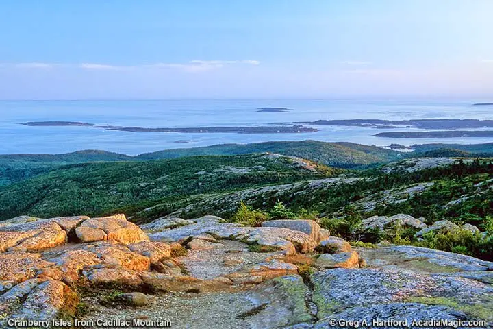 Cranberry Isles seen from Cadillac Mountain