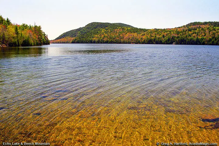 Echo Lake in Acadia National Park