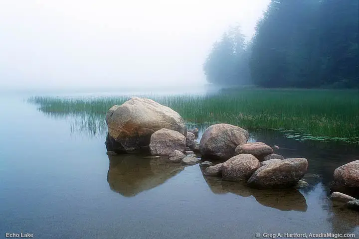 Large Boulders next to Beach Shore