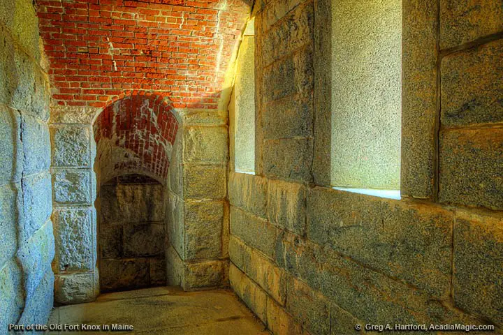 Part of Fort Knox, a Maine State Park near Bucksport
