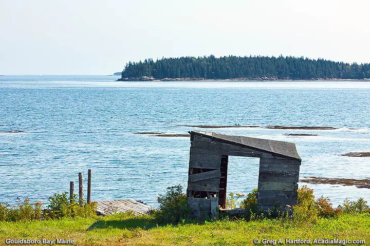View from Gouldsboro Point of Gouldsboro Bay