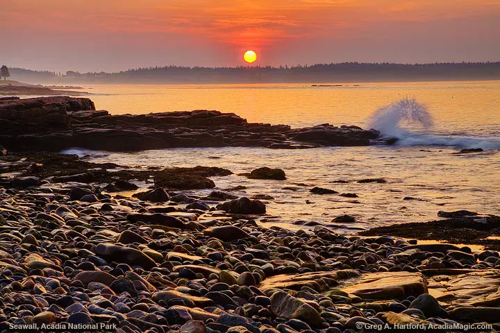 Sunrise at Seawall in Acadia
