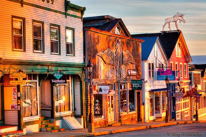 Part of Main Street at Sunrise