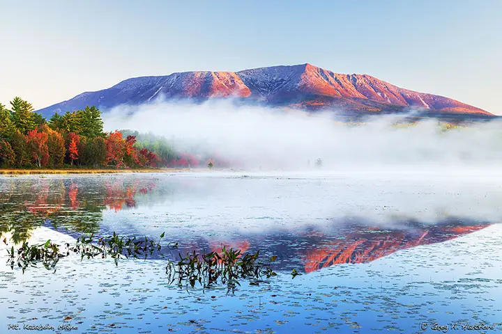 View of Mount Katahdin from Compass Pond