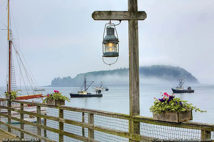View from Bar Harbor Dock