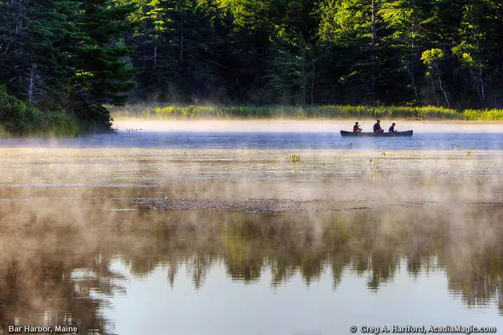 Canoeing in Bar Harbor, Maine