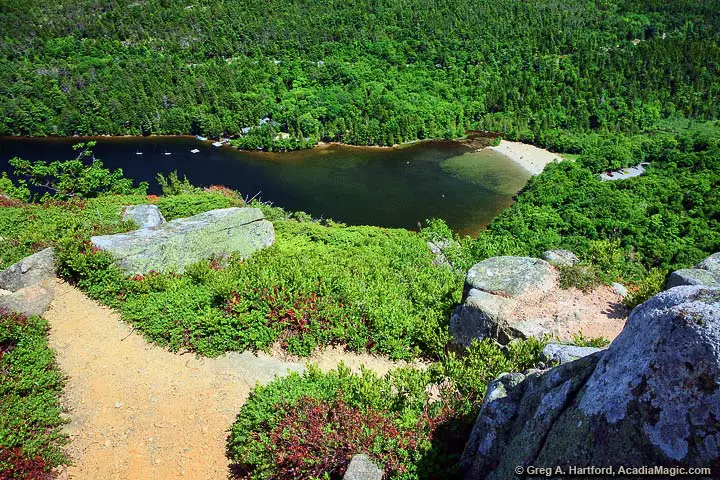 The view from Beech Mountain Trail in Acadia National Park