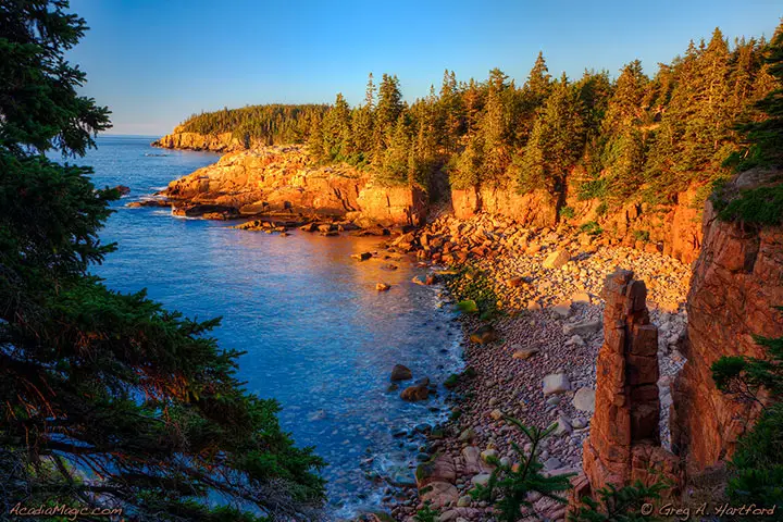 Monument Cove view of Otter Cliff