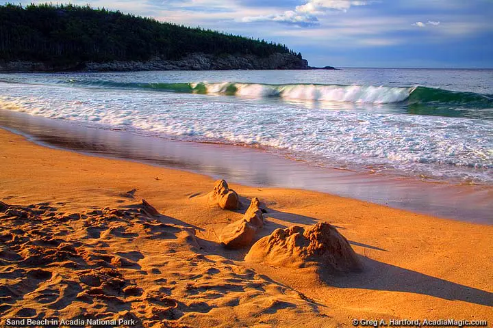 Sand Castle on Sand Beach