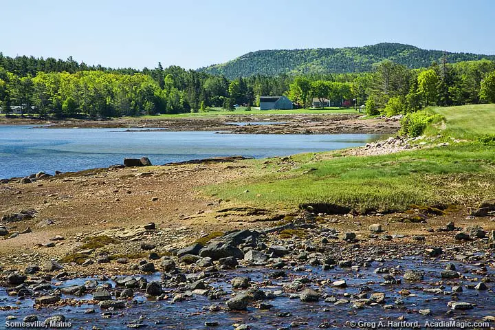 View of harbor from shore