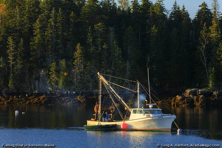 Scallop Dragger in Sorrento, Maine near Schoodic Peninsula