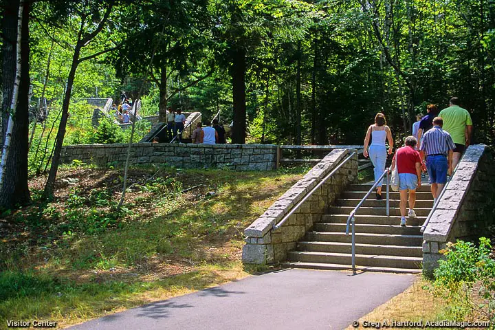 The 52 steps leading up to the Visitor Center