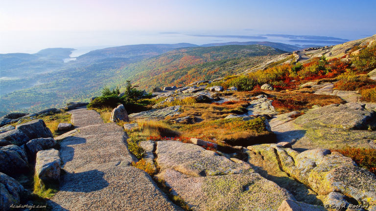 A view from Mount Desert Island's Cadillac Mountain