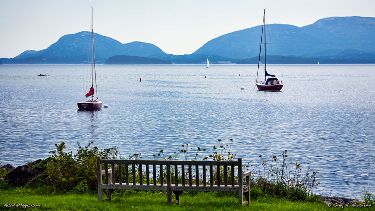 A view of some mountains on Mount Desert Island