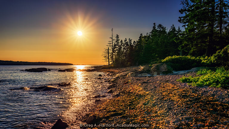 Sunset in Winter Harbor, Maine